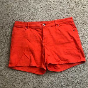 Cato Orange Jean Shorts